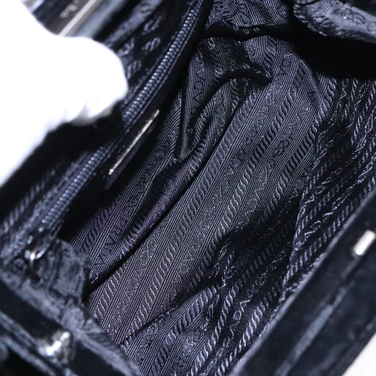 Prada Black Velvet Shoulder Bag (Pre-Owned) Size ONE SIZE - 15 Thumbnail