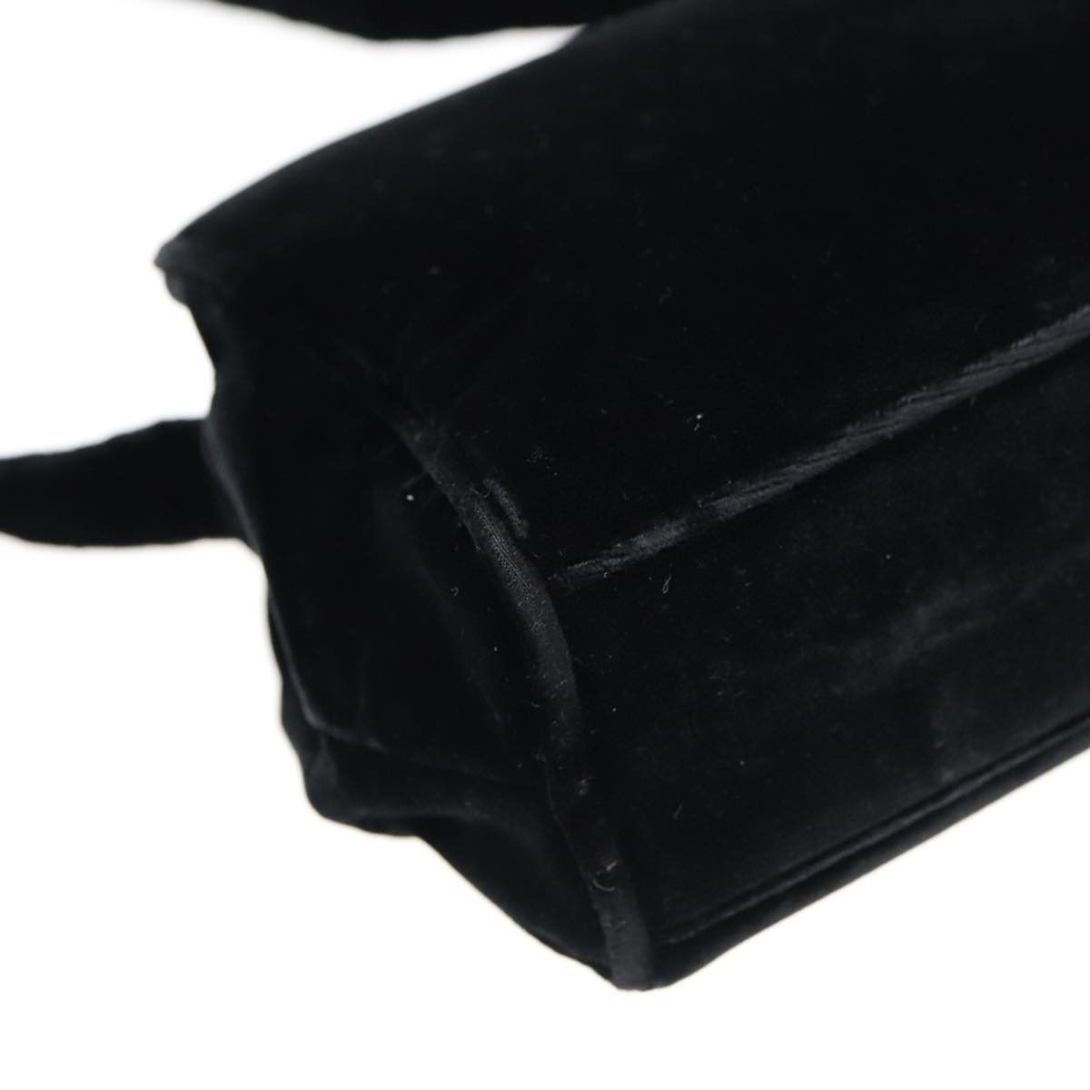 Prada Black Velvet Shoulder Bag (Pre-Owned) Size ONE SIZE - 10 Thumbnail