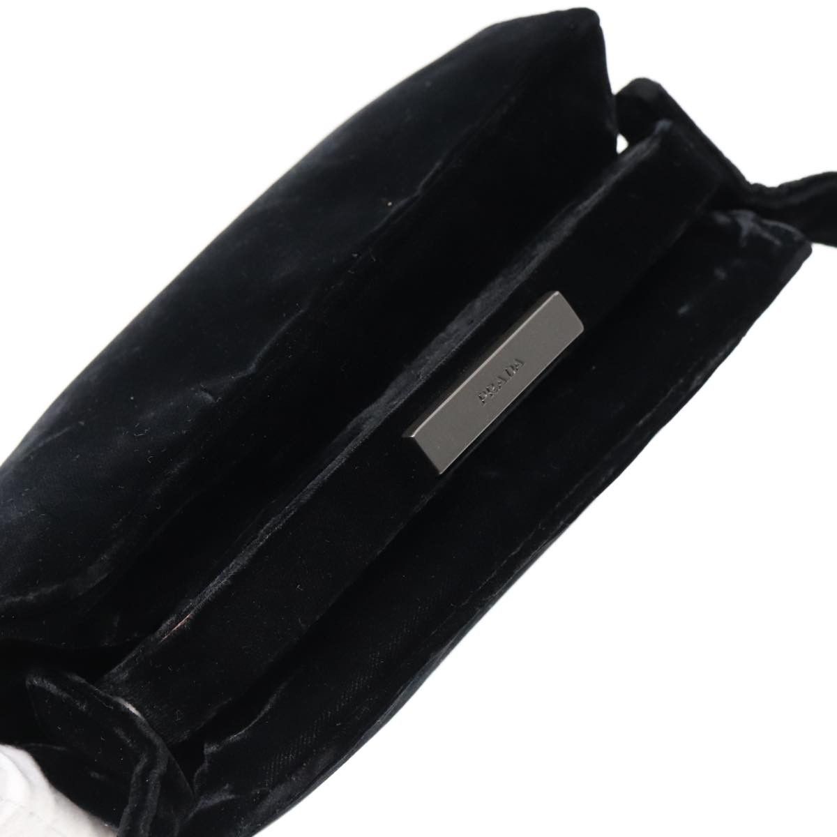 Prada Black Velvet Shoulder Bag (Pre-Owned) Size ONE SIZE - 5 Thumbnail