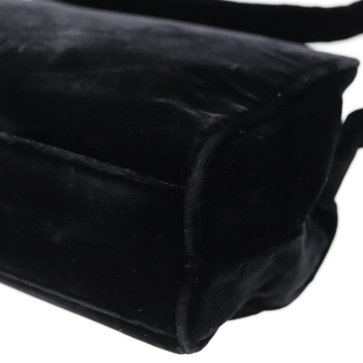 Prada Black Velvet Shoulder Bag (Pre-Owned) Size ONE SIZE - 11 Thumbnail