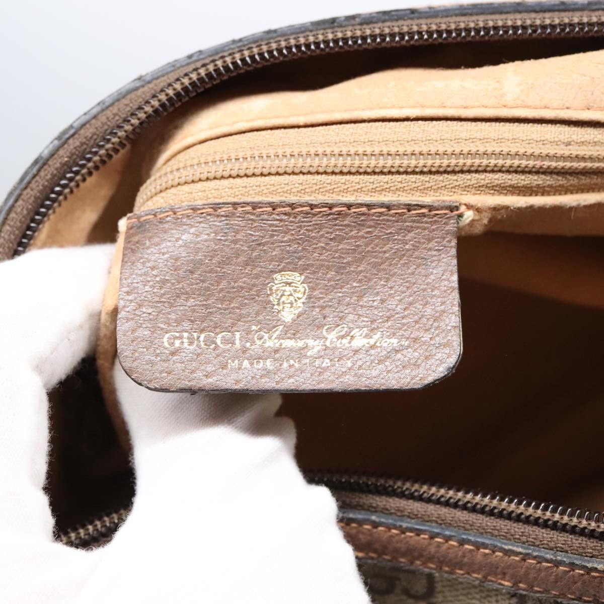 Gucci Beige Canvas Shoulder Bag (Pre-Owned) Size ONE SIZE - 13 Thumbnail