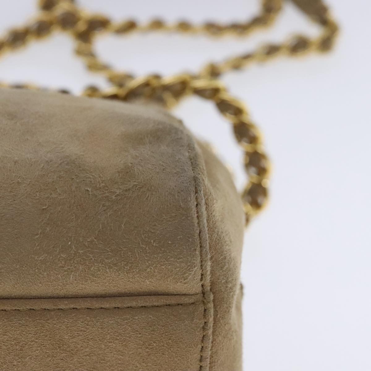 Prada Beige Suede Shoulder Bag (Pre-Owned) Size ONE SIZE - 9 Thumbnail