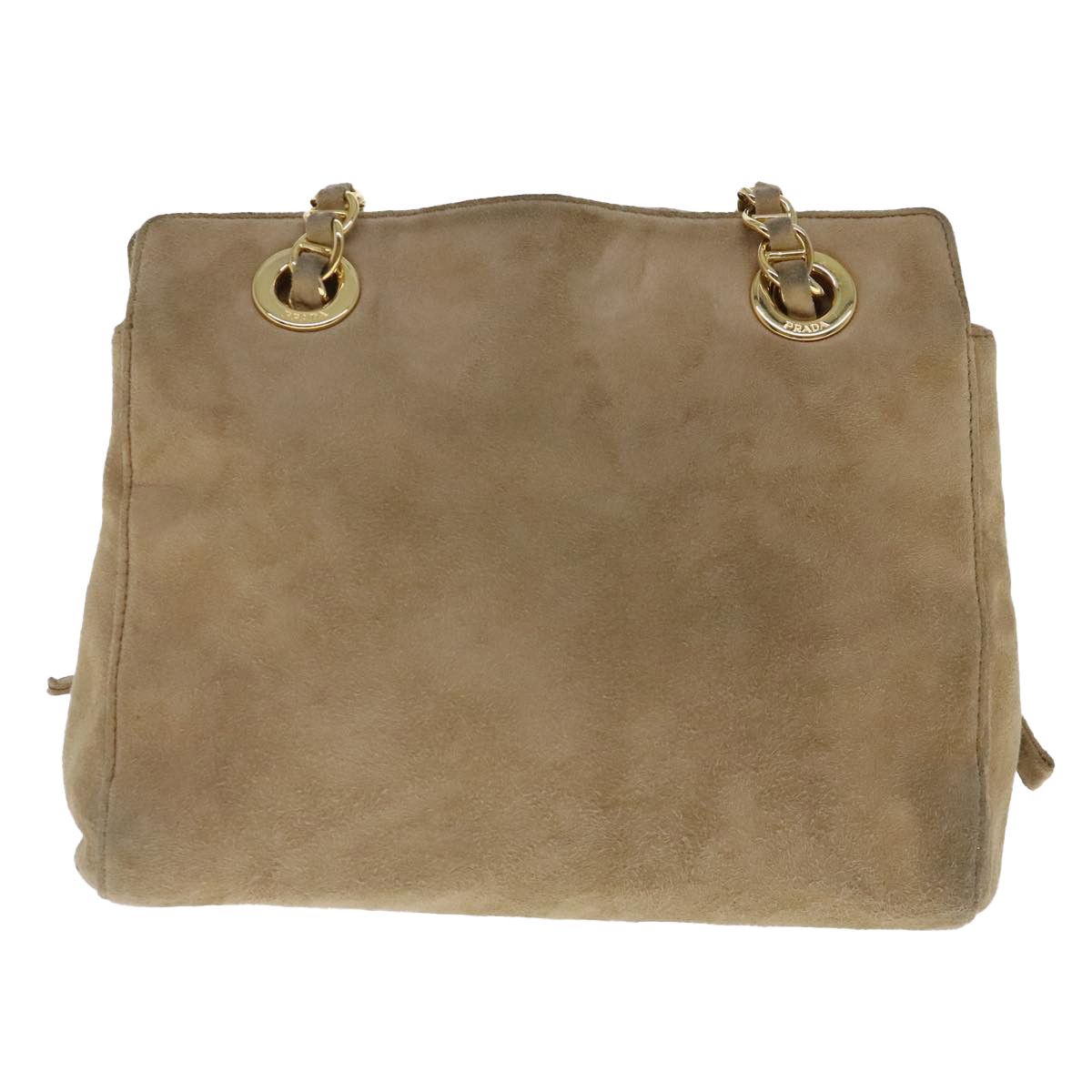 Prada Beige Suede Shoulder Bag (Pre-Owned) Size ONE SIZE - 2 Thumbnail