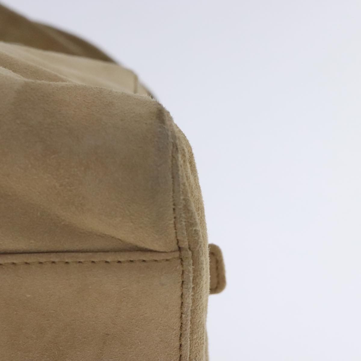 Prada Beige Suede Shoulder Bag (Pre-Owned) Size ONE SIZE - 7 Thumbnail