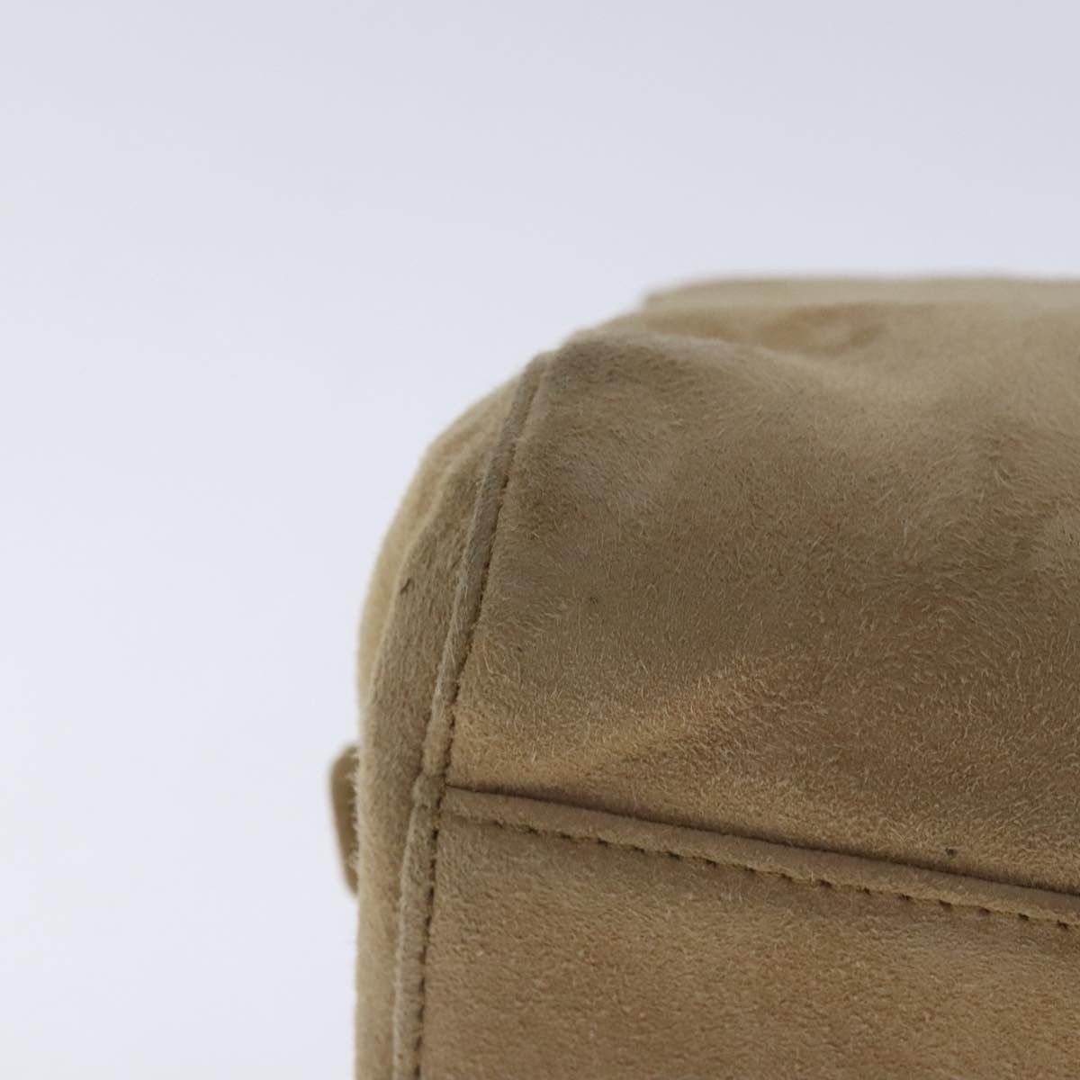 Prada Beige Suede Shoulder Bag (Pre-Owned) Size ONE SIZE - 8 Thumbnail