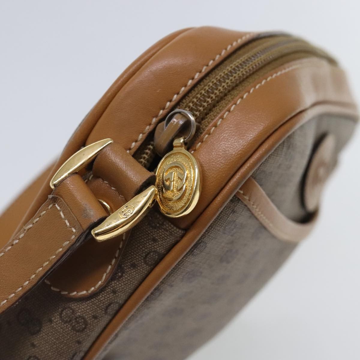 Gucci Micro Small Gg Canvas Beige Canvas Shoulder Bag (Pre-Owned) Size ONE SIZE - 11 Thumbnail