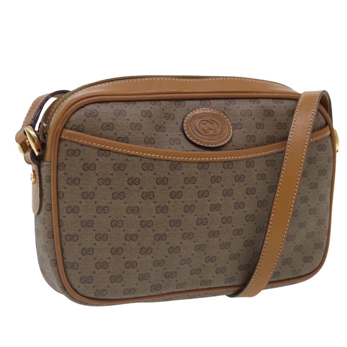 Gucci Micro Small Gg Canvas Beige Canvas Shoulder Bag (Pre-Owned) Size ONE SIZE - 18 Thumbnail