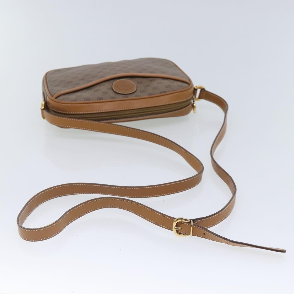 Gucci Micro Small Gg Canvas Beige Canvas Shoulder Bag (Pre-Owned) Size ONE SIZE - 5 Thumbnail