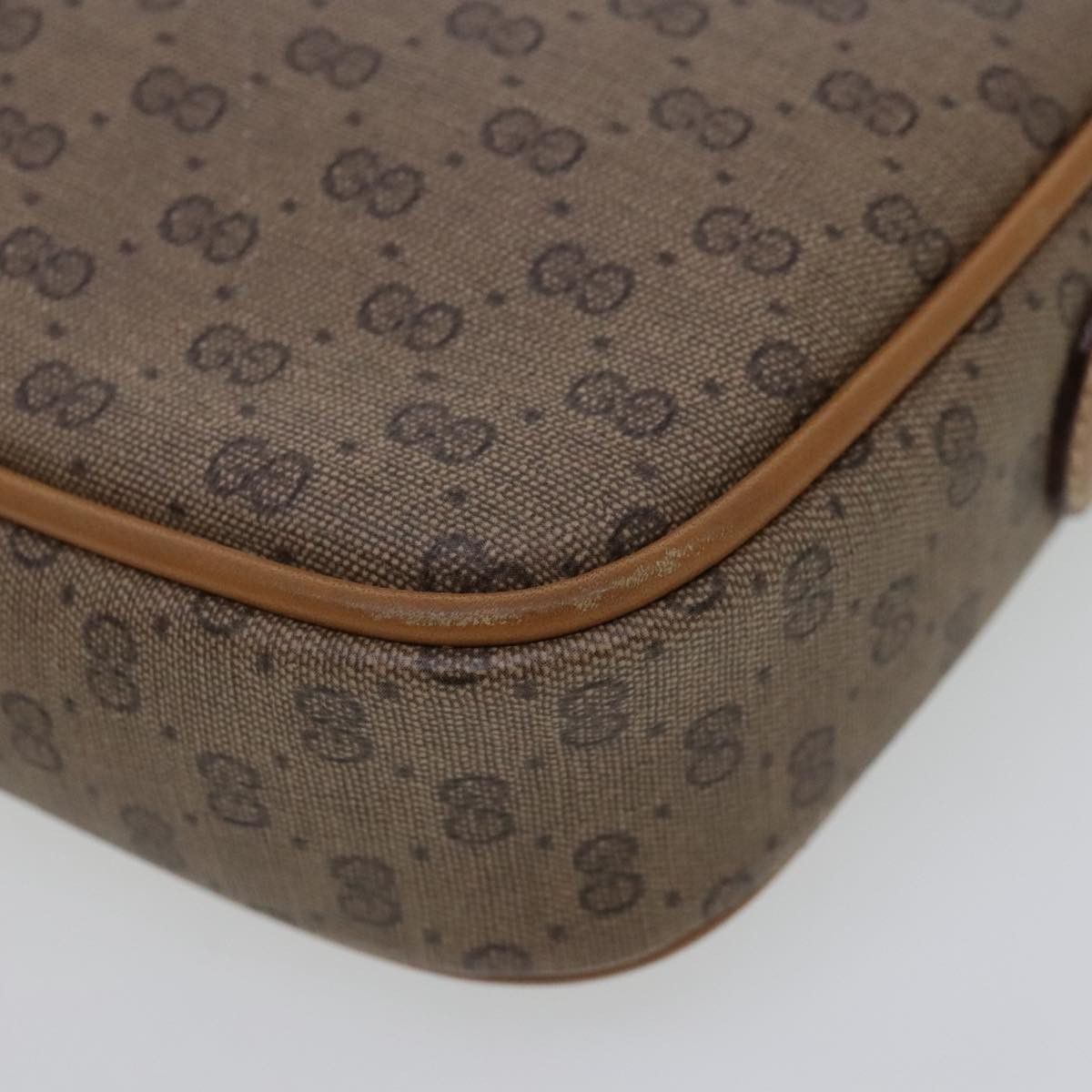Gucci Micro Small Gg Canvas Beige Canvas Shoulder Bag (Pre-Owned) Size ONE SIZE - 8 Thumbnail