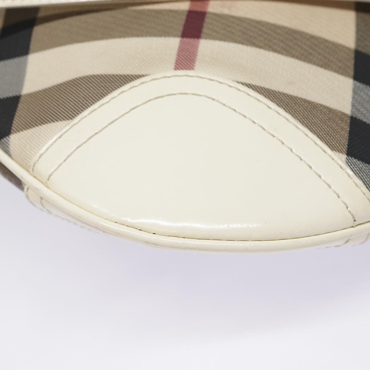 Burberry Nova Check Beige Canvas Shoulder Bag (Pre-Owned) Size ONE SIZE - 10 Thumbnail