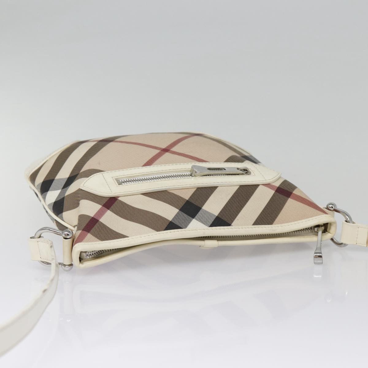 Burberry Nova Check Beige Canvas Shoulder Bag (Pre-Owned) Size ONE SIZE - 20 Thumbnail