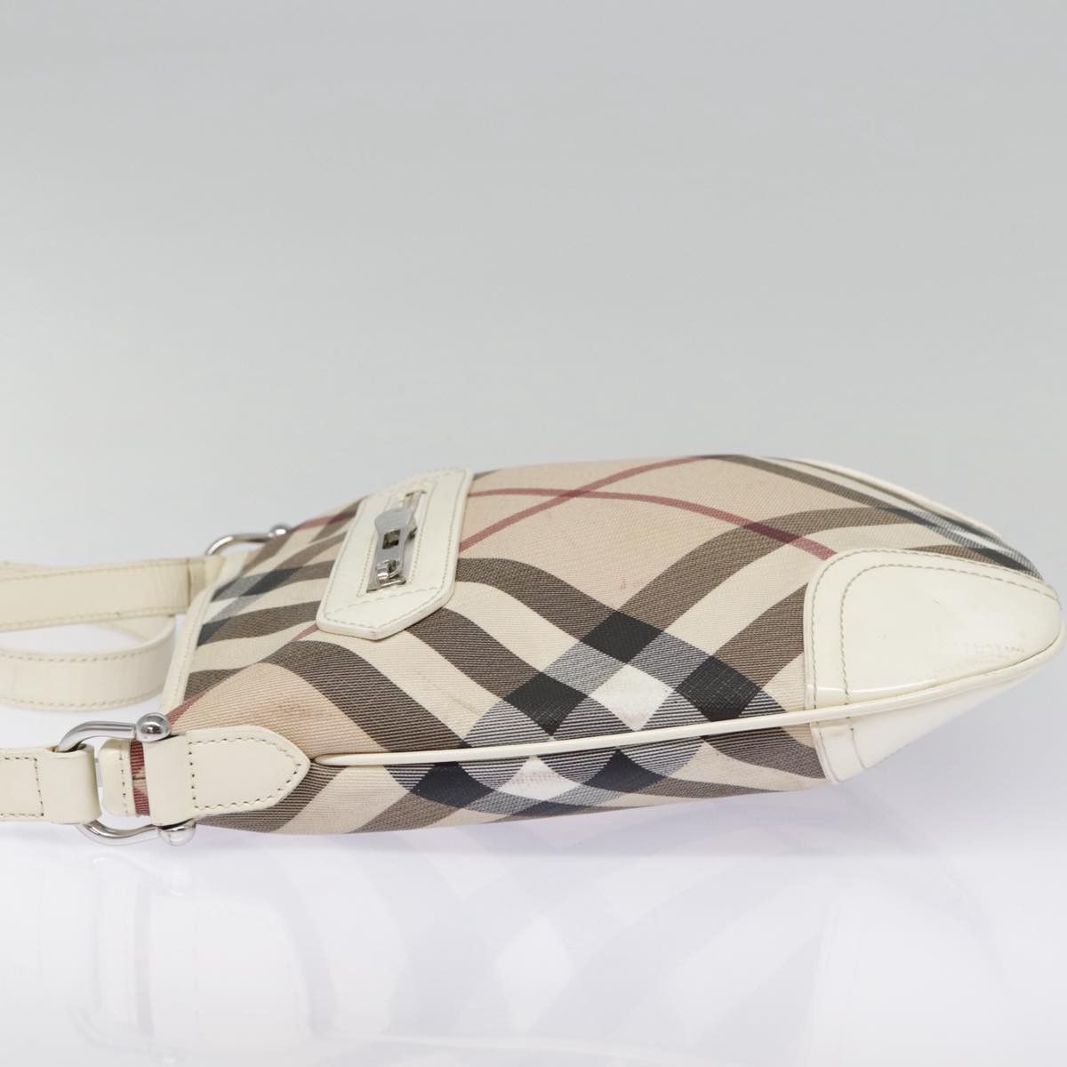 Burberry Nova Check Beige Canvas Shoulder Bag (Pre-Owned) Size ONE SIZE - 3 Thumbnail
