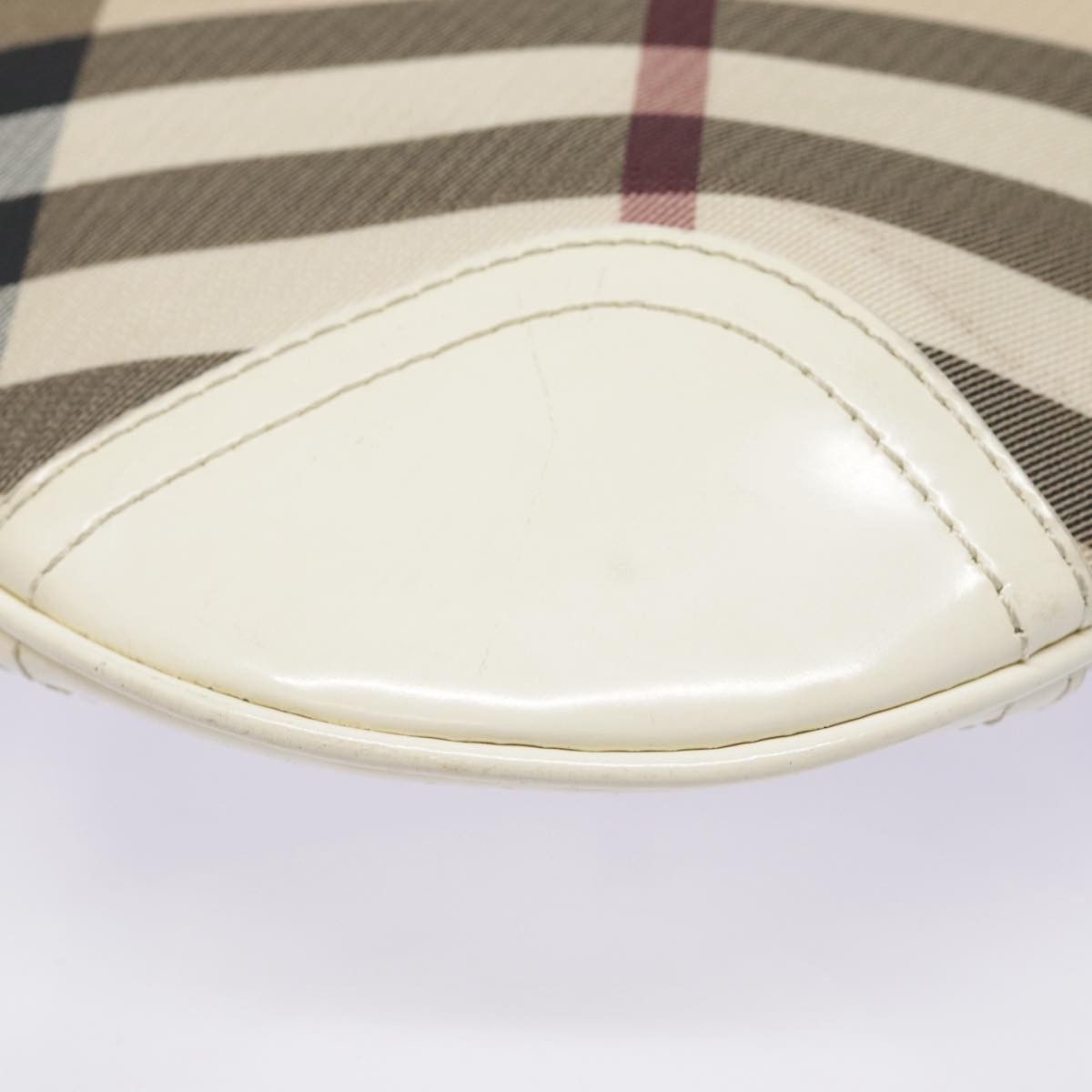 Burberry Nova Check Beige Canvas Shoulder Bag (Pre-Owned) Size ONE SIZE - 7 Thumbnail