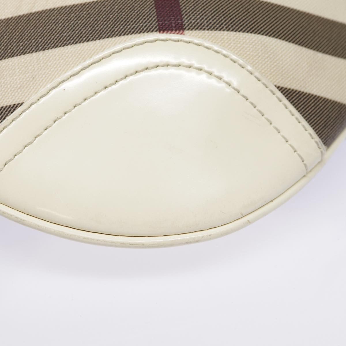 Burberry Nova Check Beige Canvas Shoulder Bag (Pre-Owned) Size ONE SIZE - 9 Thumbnail