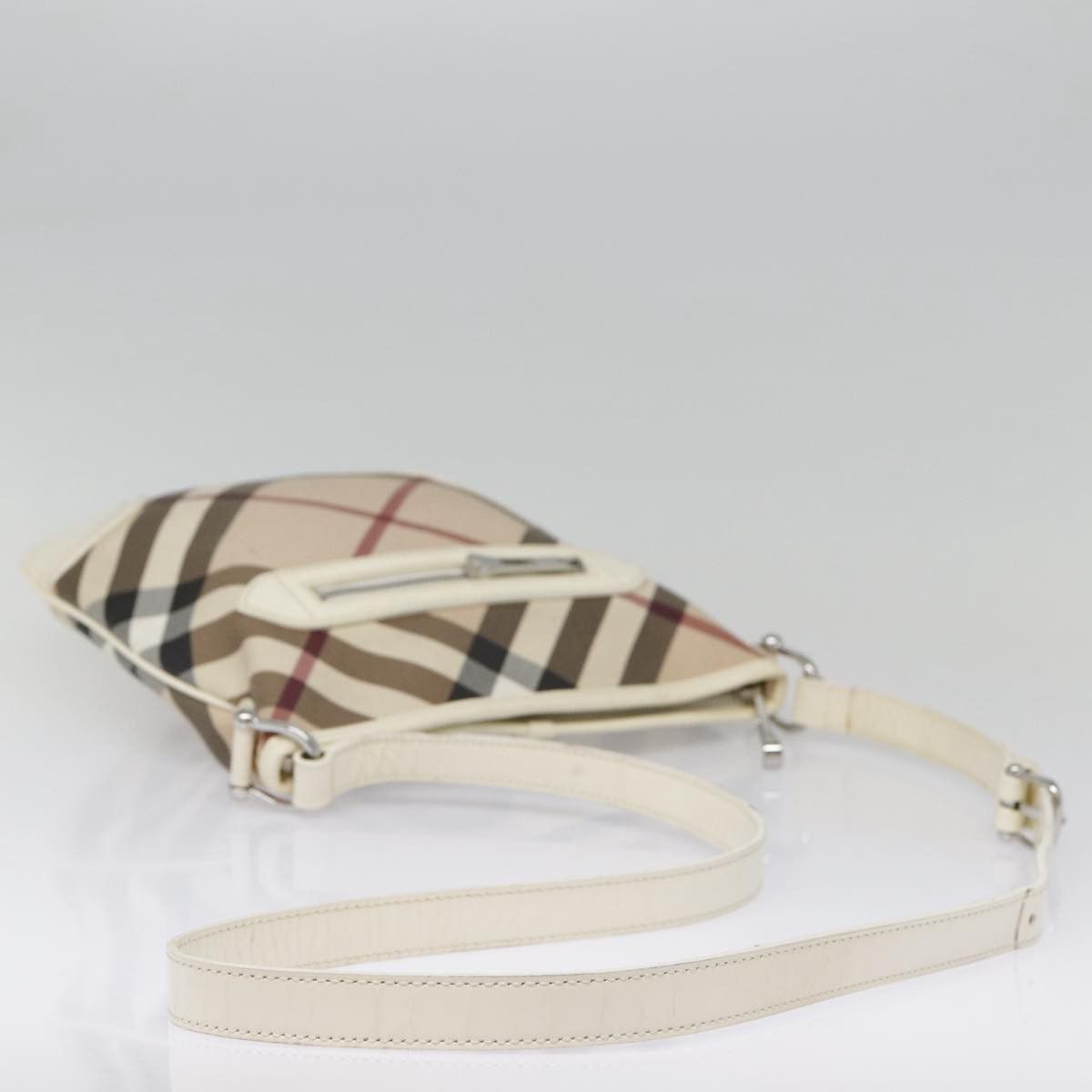 Burberry Nova Check Beige Canvas Shoulder Bag (Pre-Owned) Size ONE SIZE - 5 Thumbnail