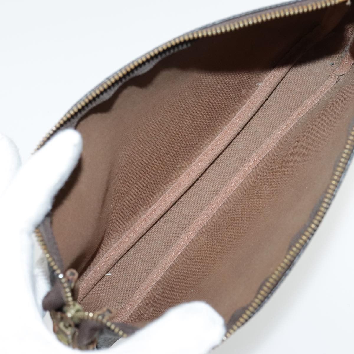 Louis Vuitton Pochette Accessoire Brown Canvas Clutch Bag (Pre-Owned) Size ONE SIZE - 11 Thumbnail