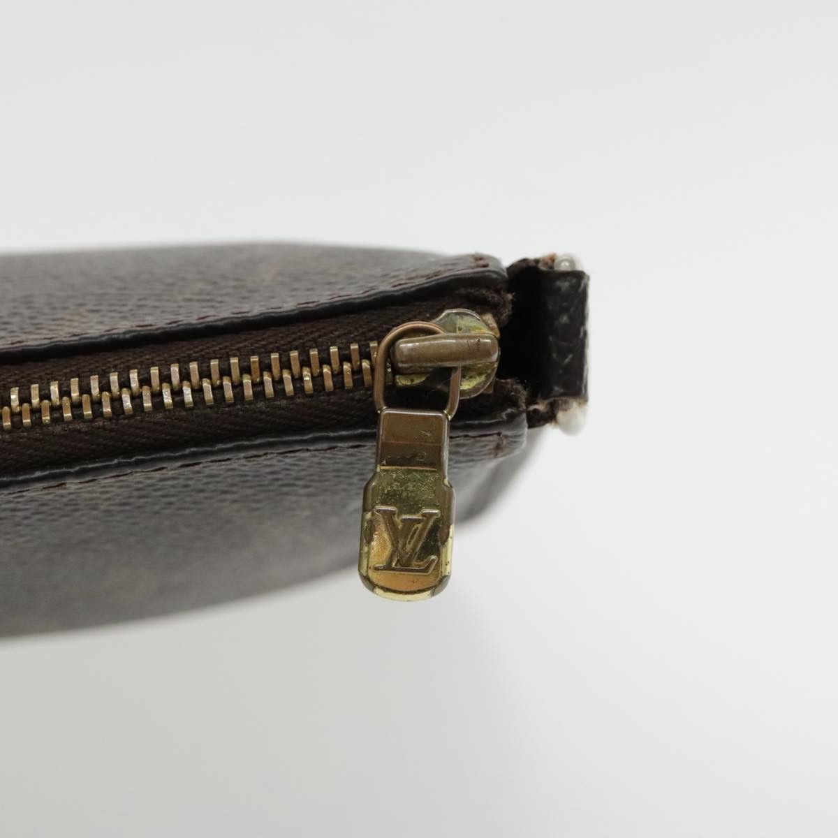 Louis Vuitton Pochette Accessoire Brown Canvas Clutch Bag (Pre-Owned) Size ONE SIZE - 9 Thumbnail