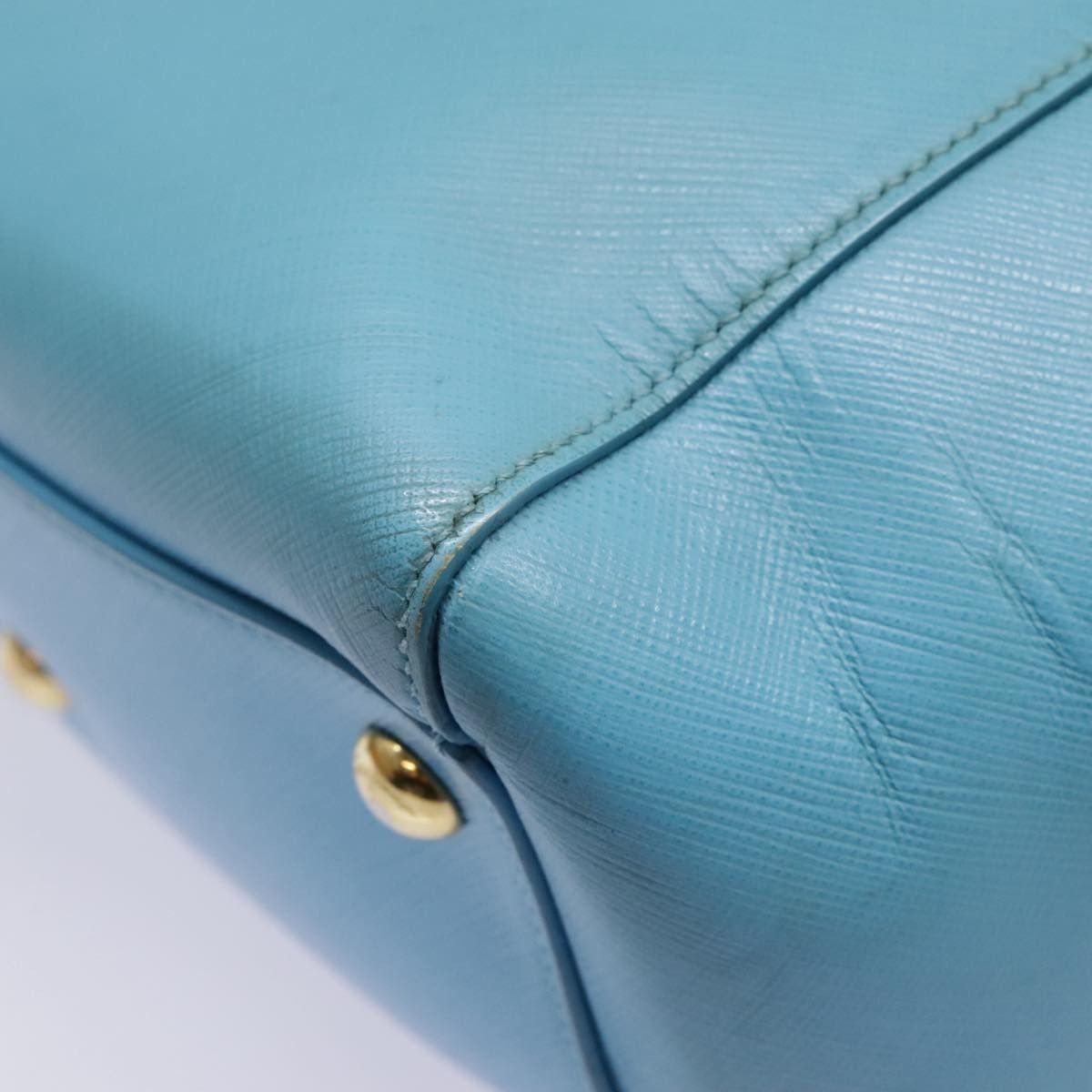 Salvatore Ferragamo Blue Leather Handbag (Pre-Owned) Size ONE SIZE - 9 Thumbnail