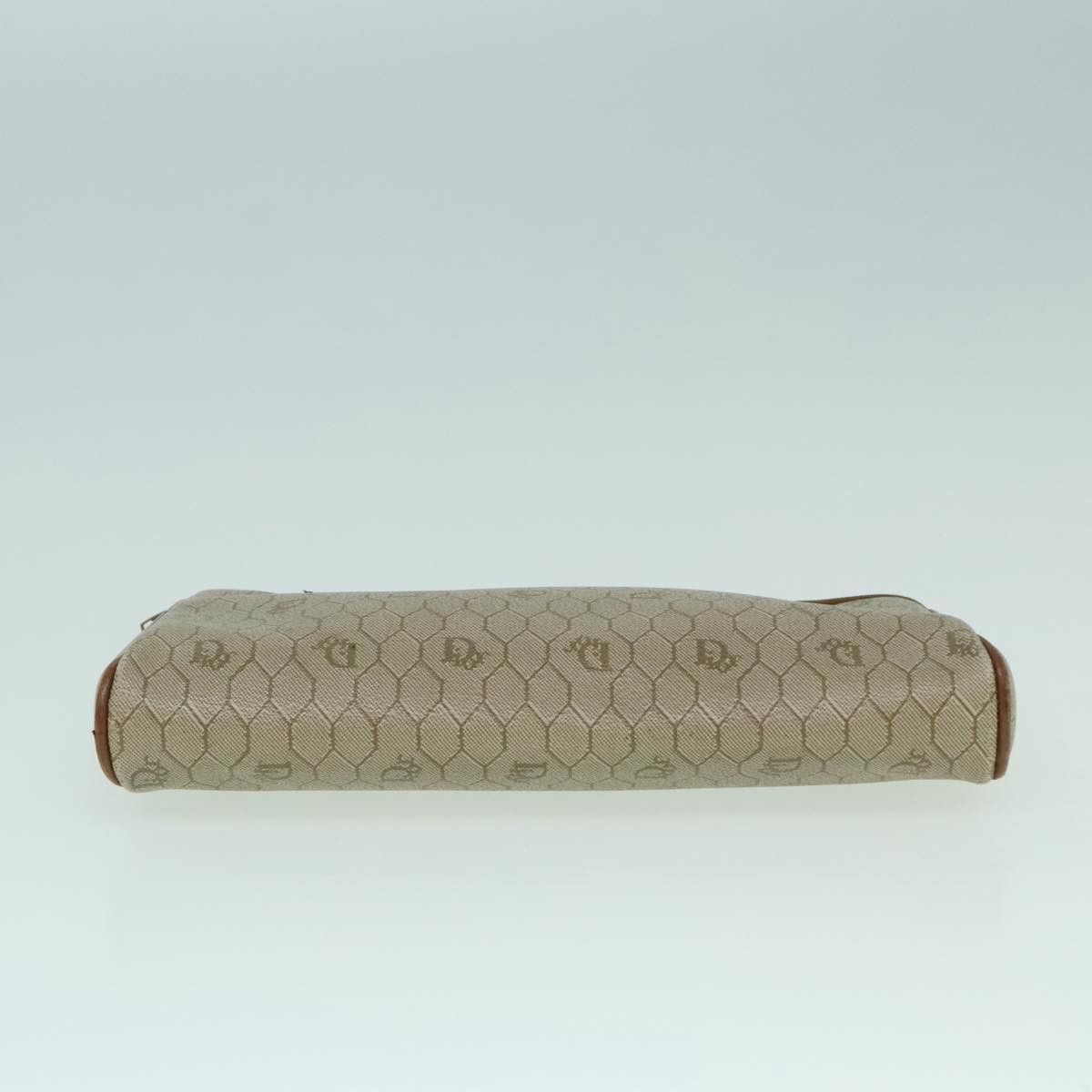 Dior Honeycomb Beige Canvas Clutch Bag (Pre-Owned) Size ONE SIZE - 4 Thumbnail