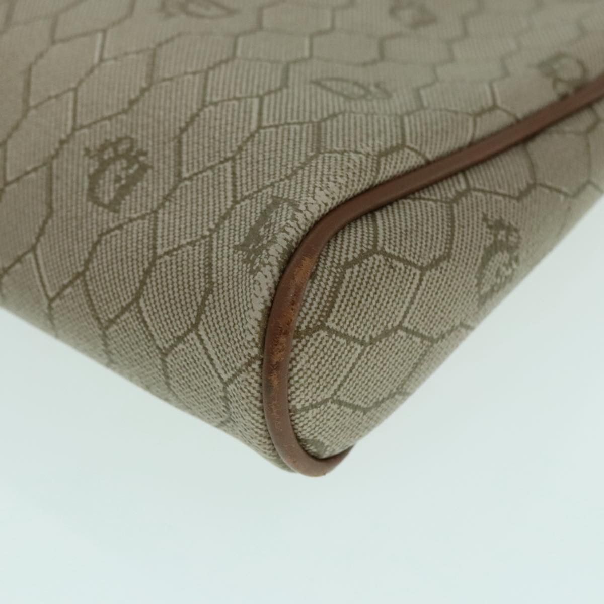Dior Honeycomb Beige Canvas Clutch Bag (Pre-Owned) Size ONE SIZE - 13 Thumbnail