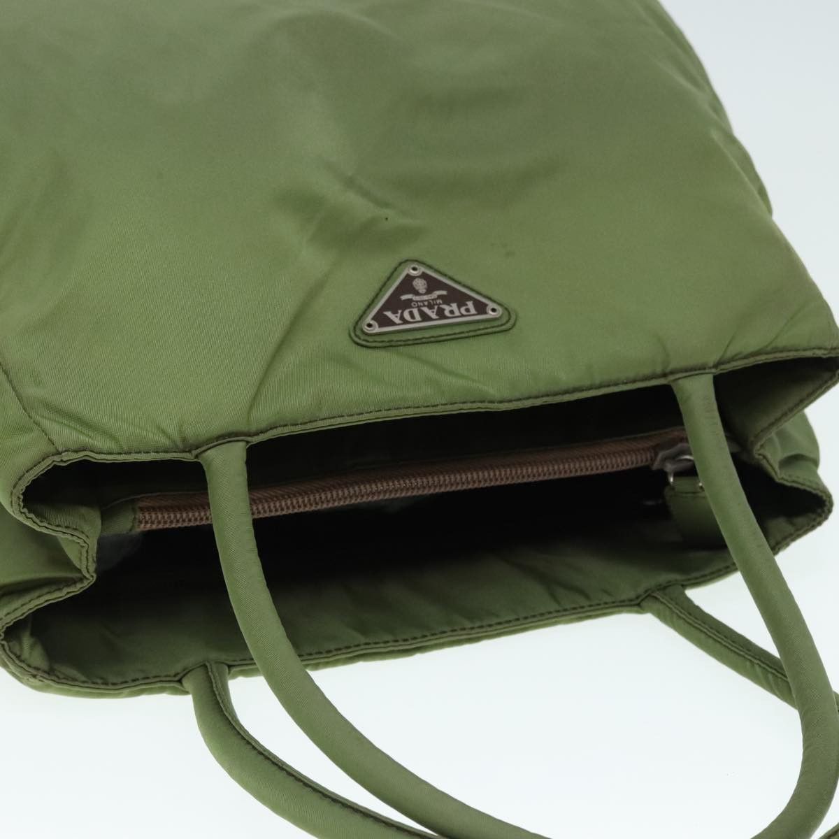 Prada Khaki Synthetic Handbag (Pre-Owned) Size ONE SIZE - 15 Thumbnail