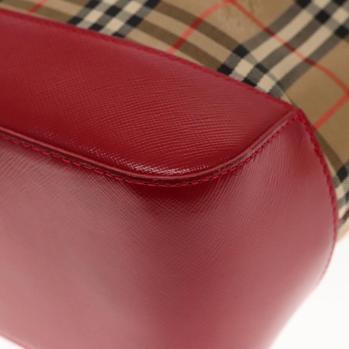 Burberry Nova Check Beige Canvas Shoulder Bag (Pre-Owned) Size ONE SIZE - 16 Thumbnail