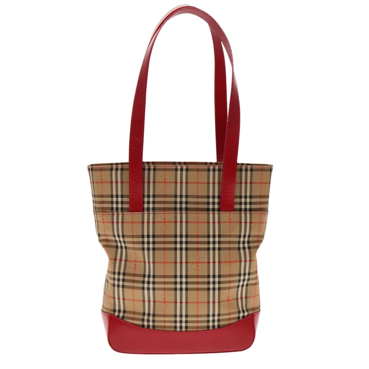 Burberry Nova Check Beige Canvas Shoulder Bag (Pre-Owned) Size ONE SIZE - 2 Thumbnail