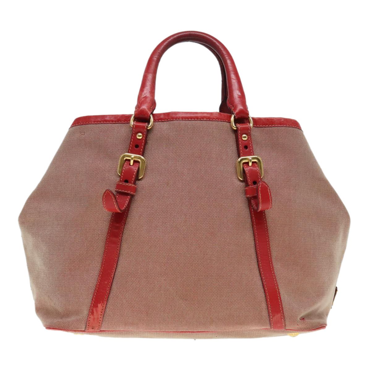 Prada Canapa Red Canvas Handbag (Pre-Owned) Size ONE SIZE - 2 Thumbnail