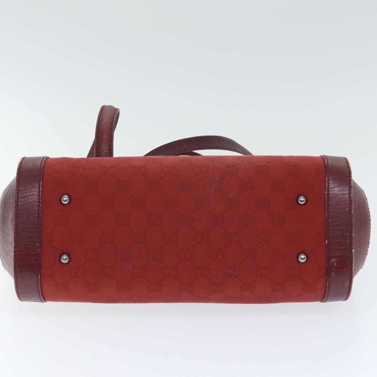 Gucci Bamboo Red Canvas Shoulder Bag (Pre-Owned) Size ONE SIZE - 9 Thumbnail