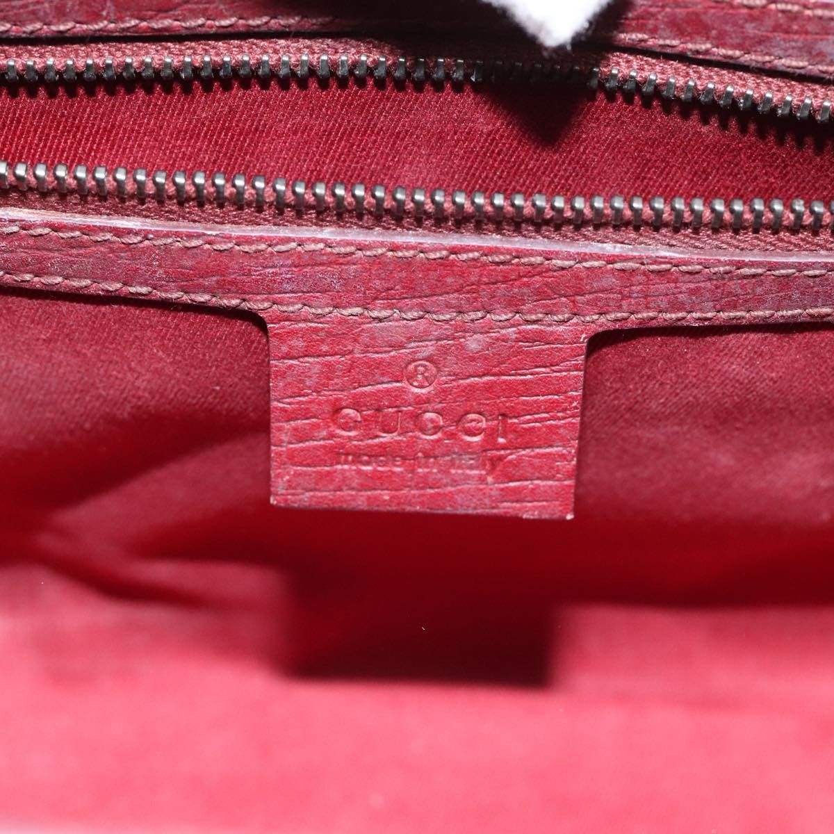 Gucci Bamboo Red Canvas Shoulder Bag (Pre-Owned) Size ONE SIZE - 15 Thumbnail