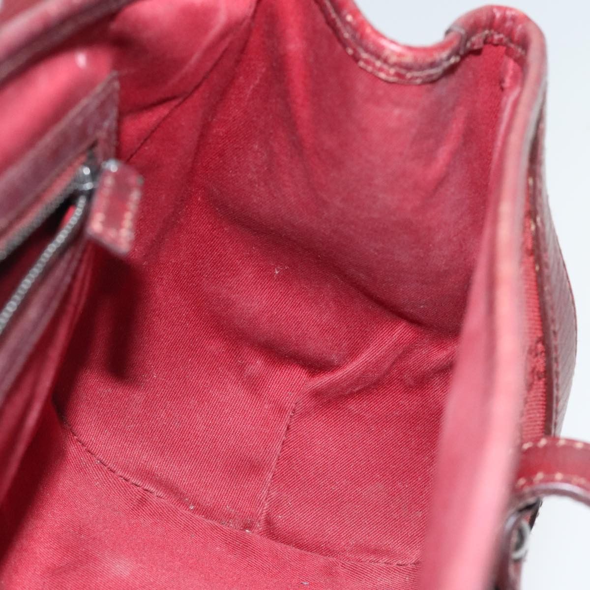 Gucci Bamboo Red Canvas Shoulder Bag (Pre-Owned) Size ONE SIZE - 17 Thumbnail