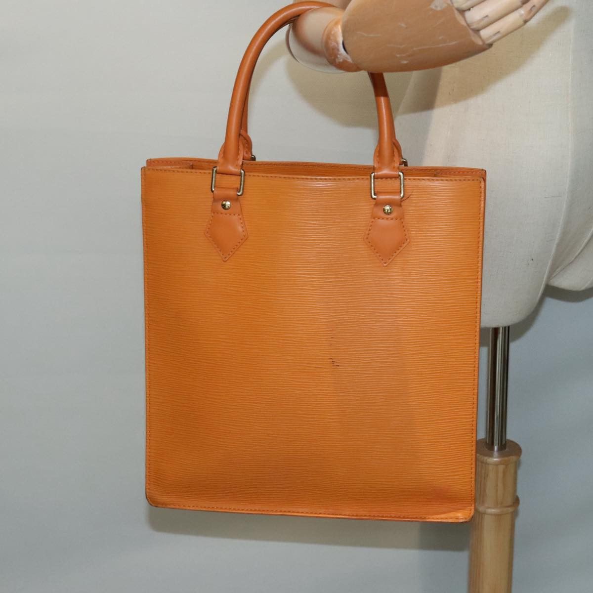 Louis Vuitton Sac Plat Orange Leather Tote Bag (Pre-Owned) Size ONE SIZE - 14 Thumbnail