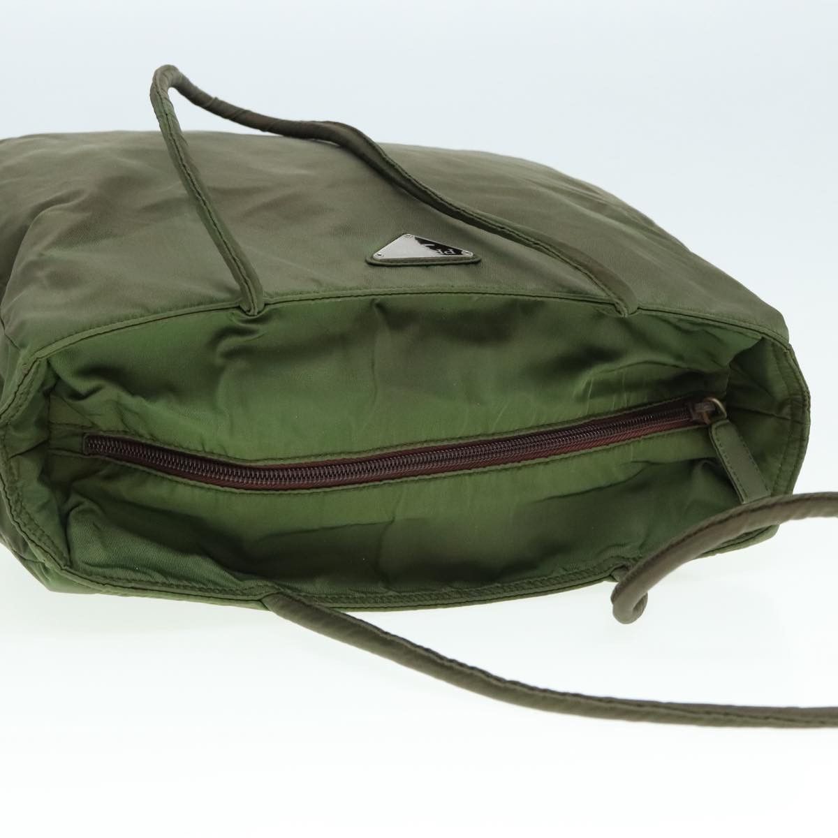 Prada Tessuto Green Synthetic Tote Bag (Pre-Owned) Size ONE SIZE - 10 Thumbnail