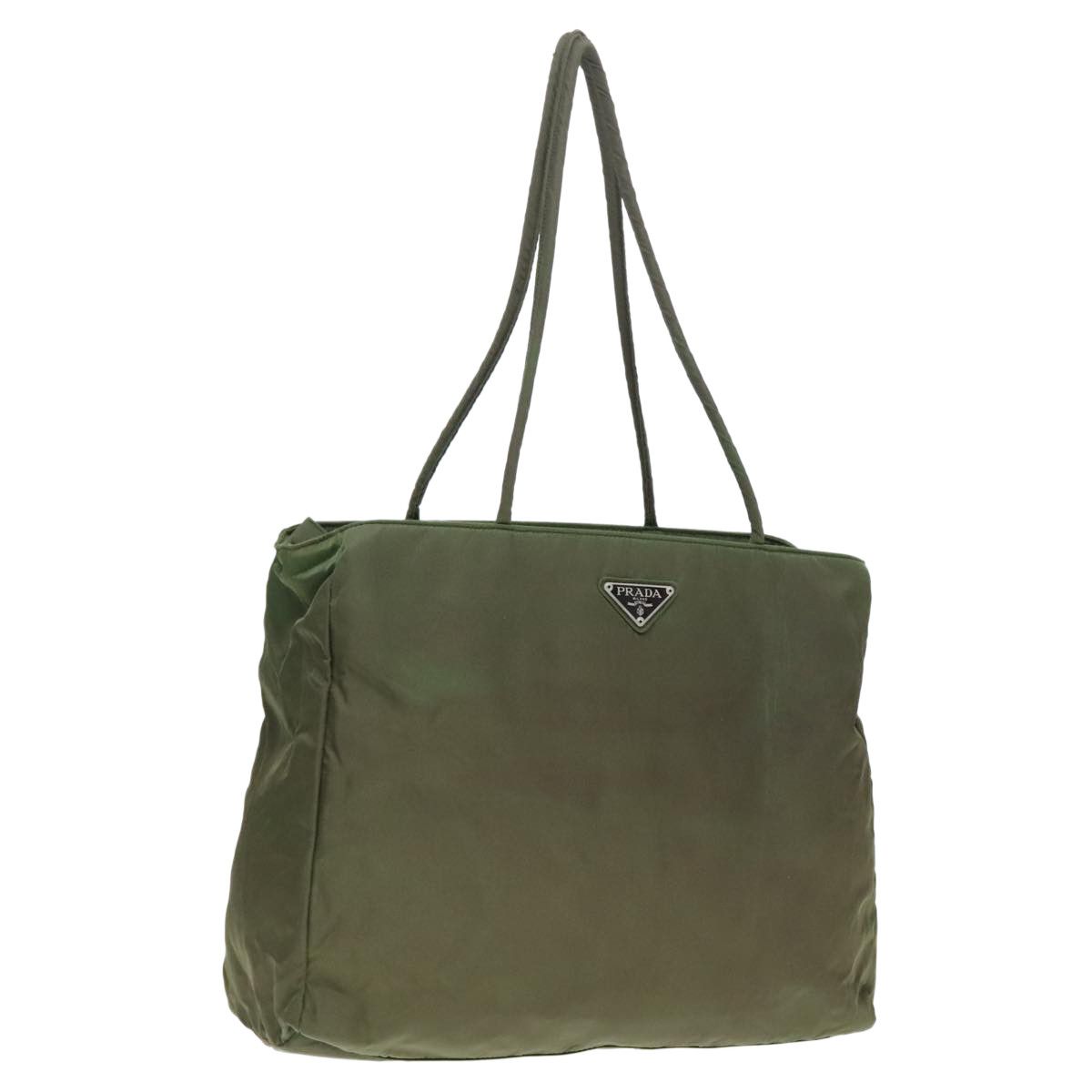 Prada Tessuto Green Synthetic Tote Bag (Pre-Owned) Size ONE SIZE - 16 Thumbnail