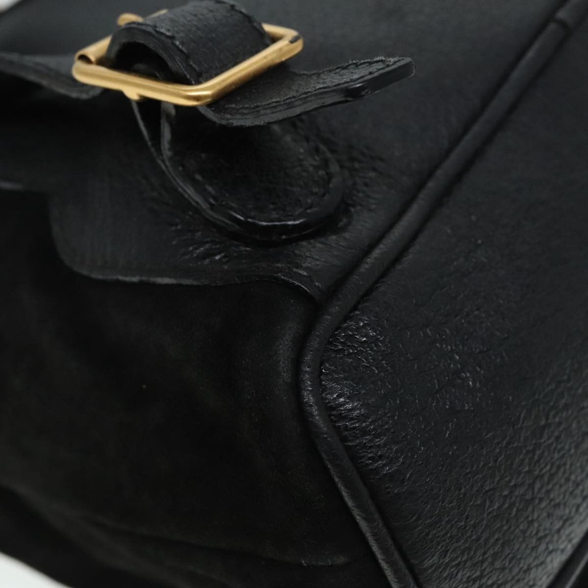 Gucci Bamboo Black Suede Backpack Bag (Pre-Owned) Size ONE SIZE - 9 Thumbnail