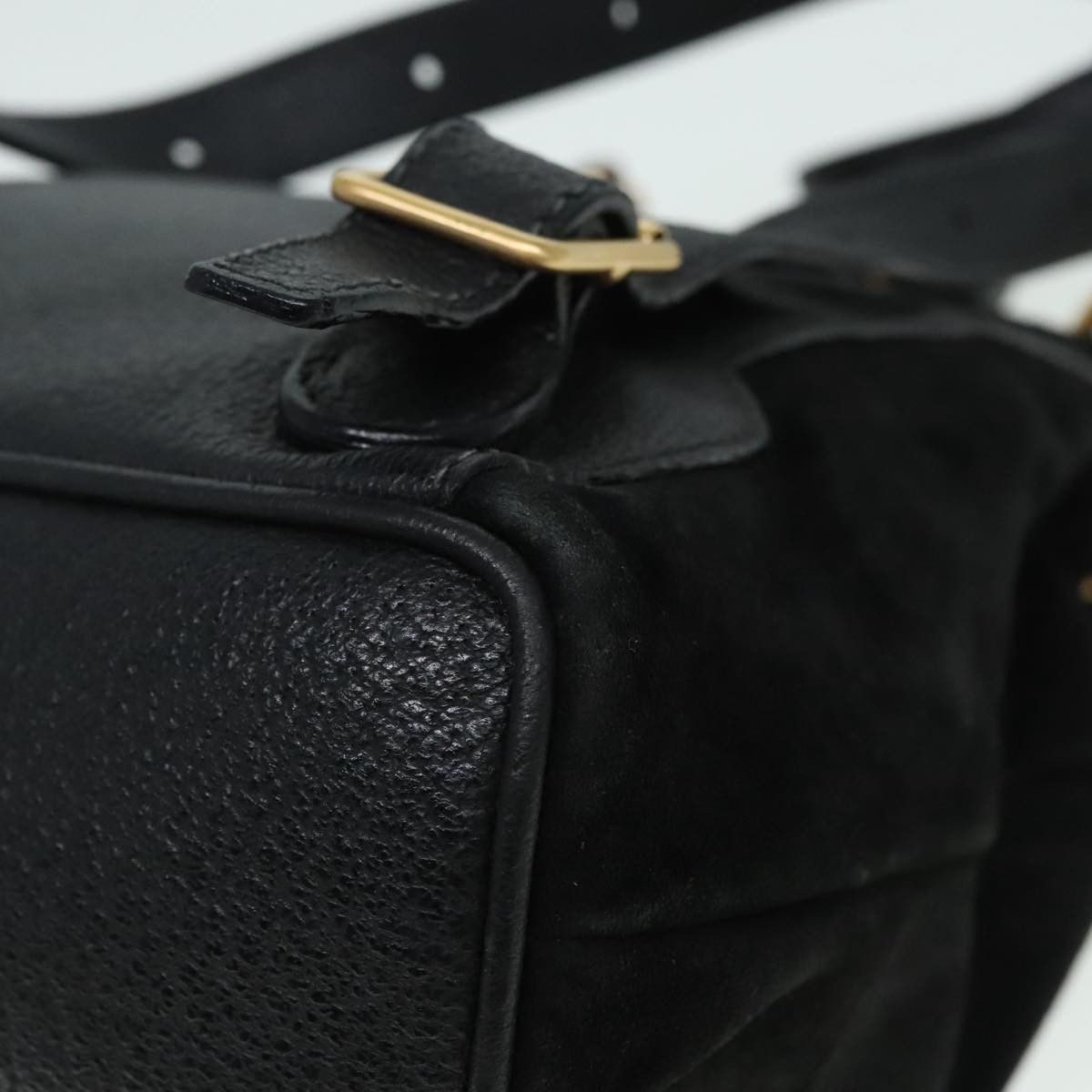 Gucci Bamboo Black Suede Backpack Bag (Pre-Owned) Size ONE SIZE - 10 Thumbnail
