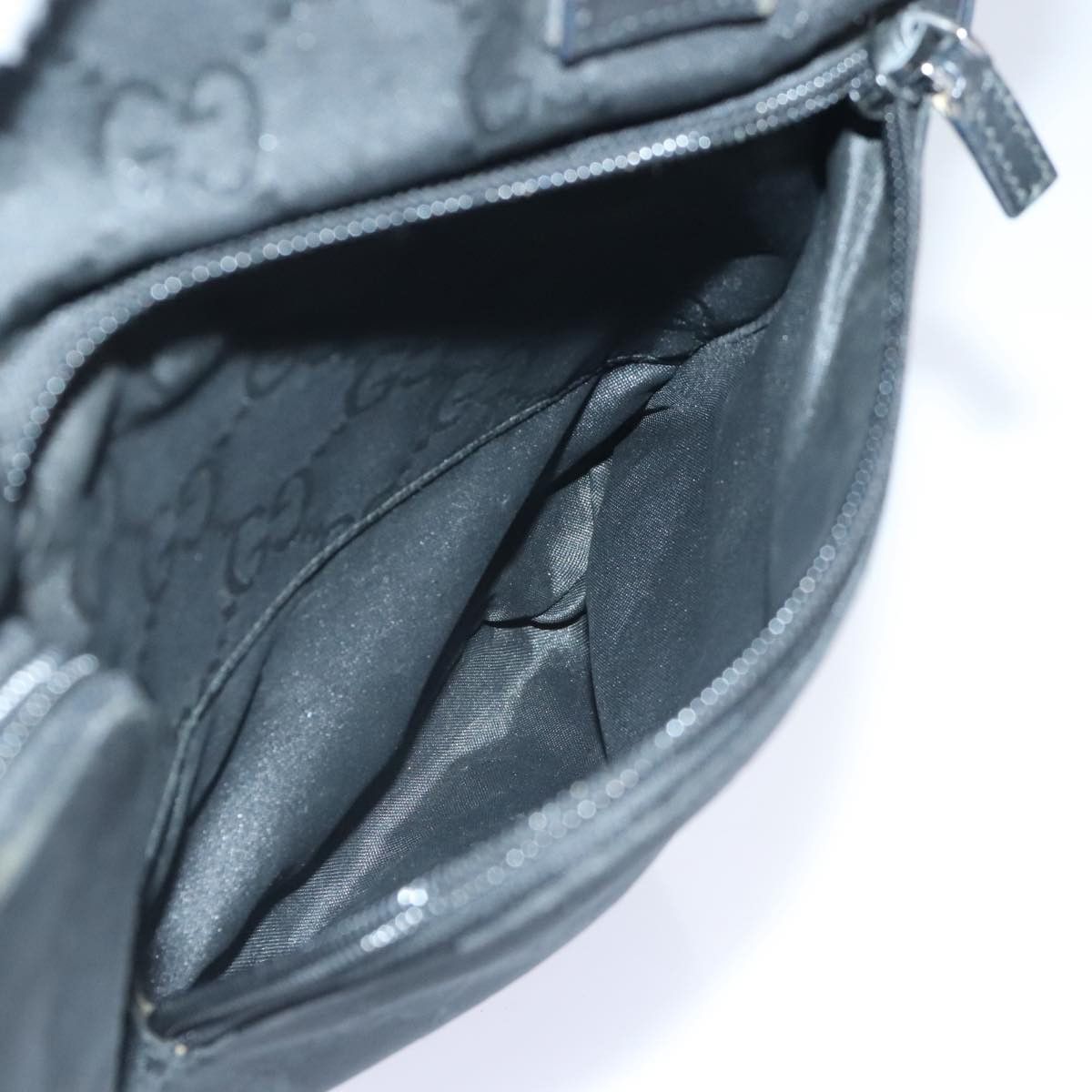 Gucci ssima Black Canvas Shoulder Bag (Pre-Owned) Size ONE SIZE - 10 Thumbnail