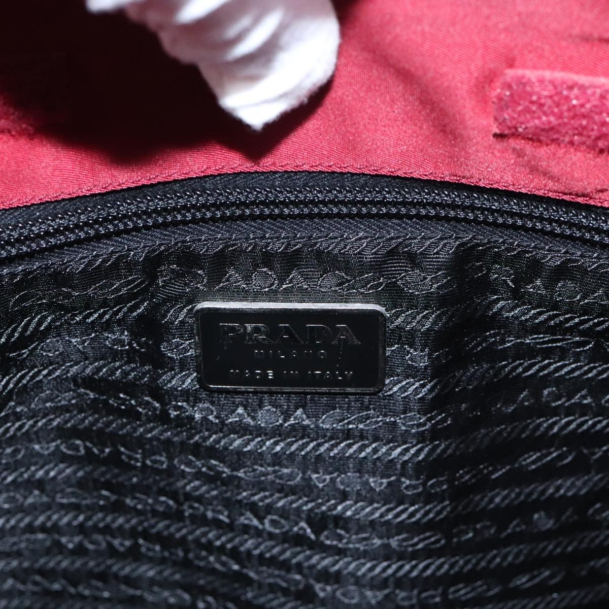 Prada Red Synthetic Handbag (Pre-Owned) Size ONE SIZE - 14 Thumbnail