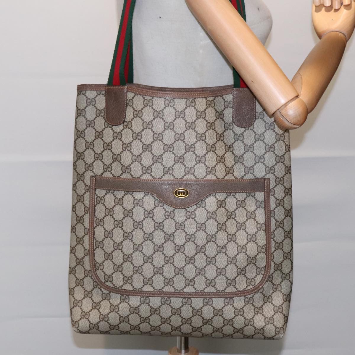 Gucci Ophidia Beige Suede Tote Bag (Pre-Owned) Size ONE SIZE - 14 Thumbnail