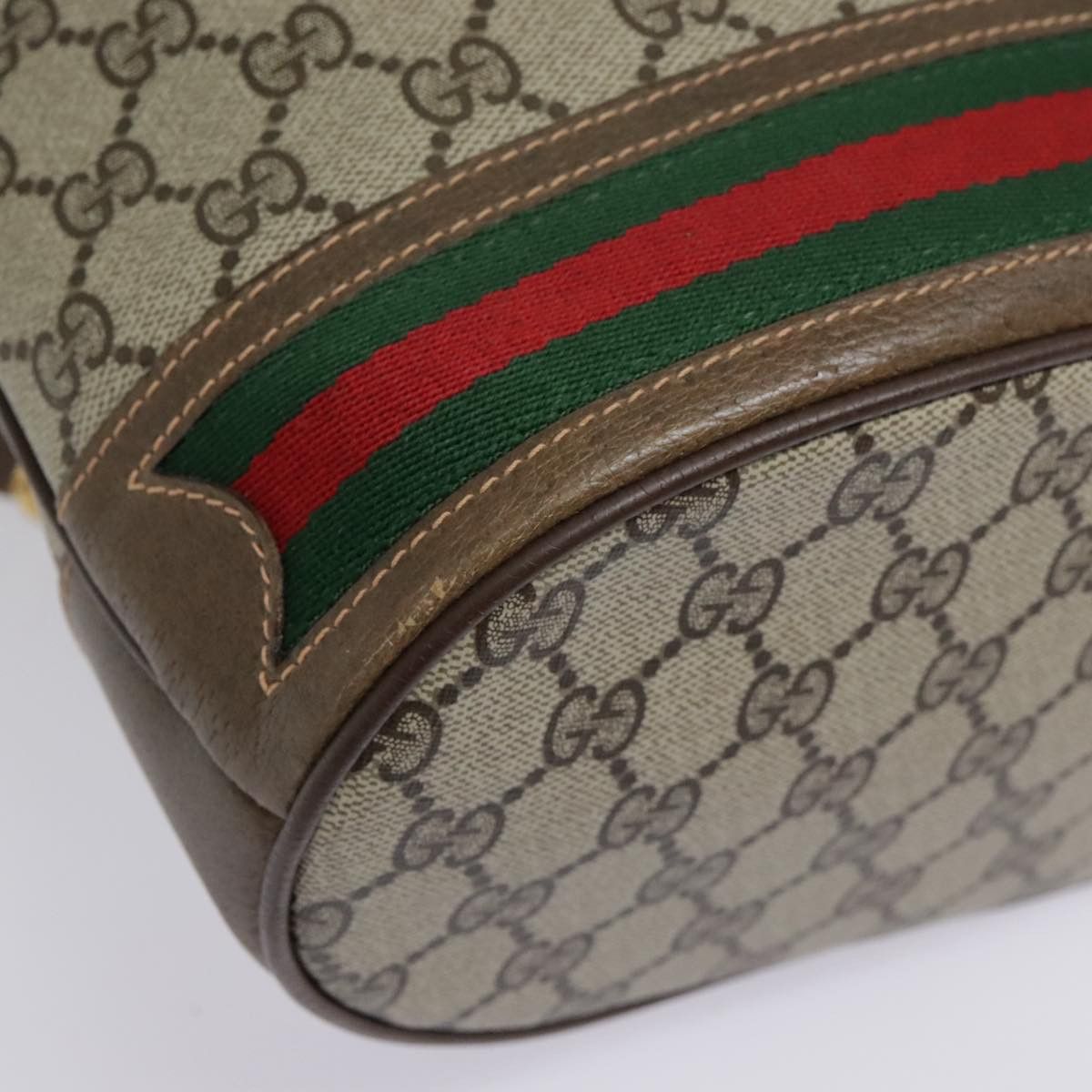 Gucci Beige Canvas Shoulder Bag (Pre-Owned) Size ONE SIZE - 6 Thumbnail