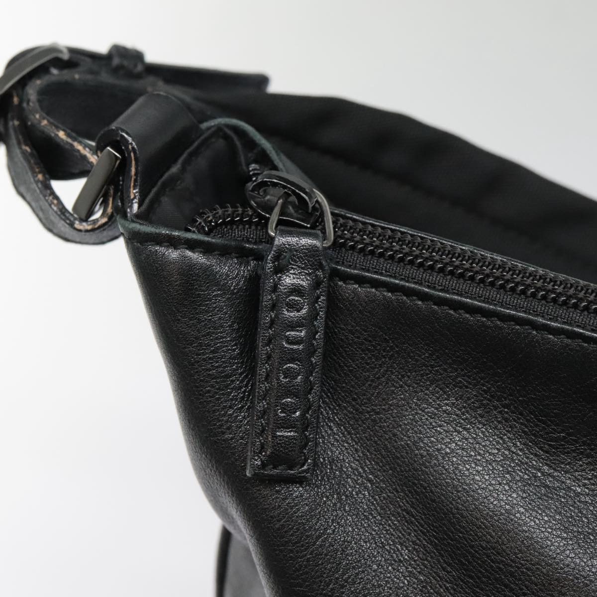 Gucci Demi Lune Black Leather Shoulder Bag (Pre-Owned) Size ONE SIZE - 10 Thumbnail