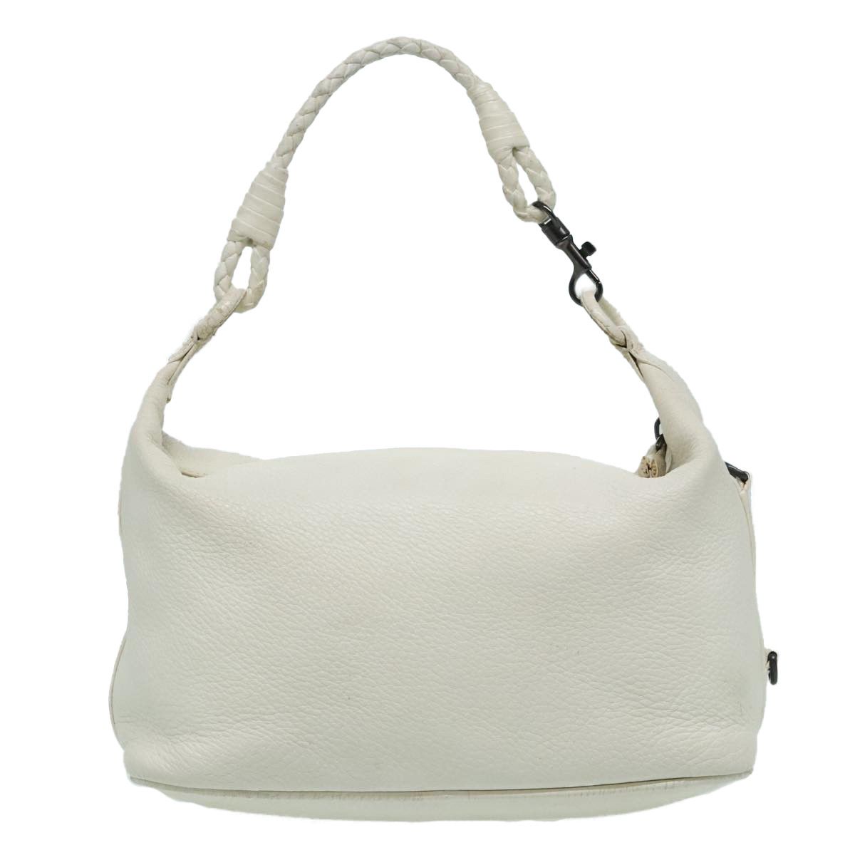 Bottega Veneta White Leather Handbag (Pre-Owned) Size ONE SIZE - 2 Thumbnail