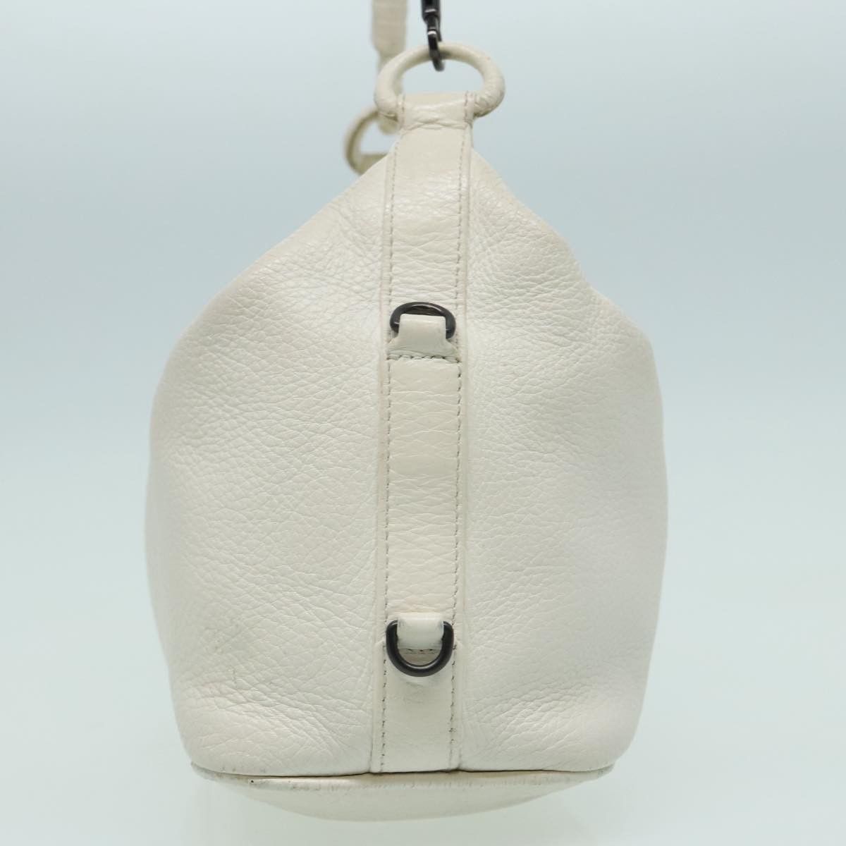 Bottega Veneta White Leather Handbag (Pre-Owned) Size ONE SIZE - 4 Thumbnail