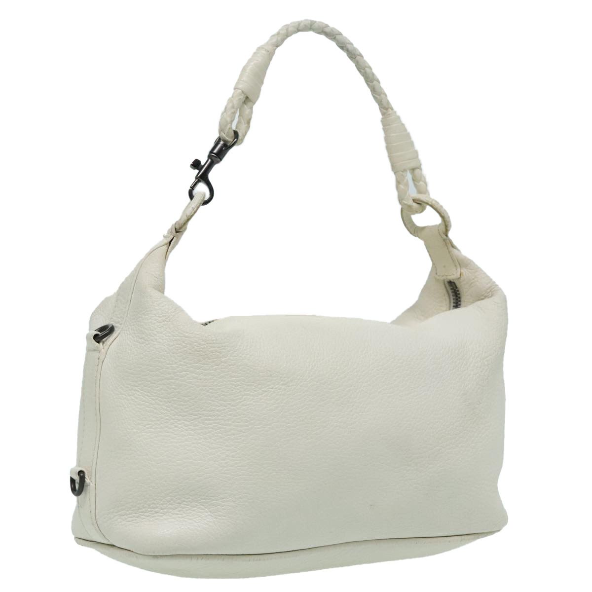 Bottega Veneta White Leather Handbag (Pre-Owned) Size ONE SIZE - 16 Thumbnail
