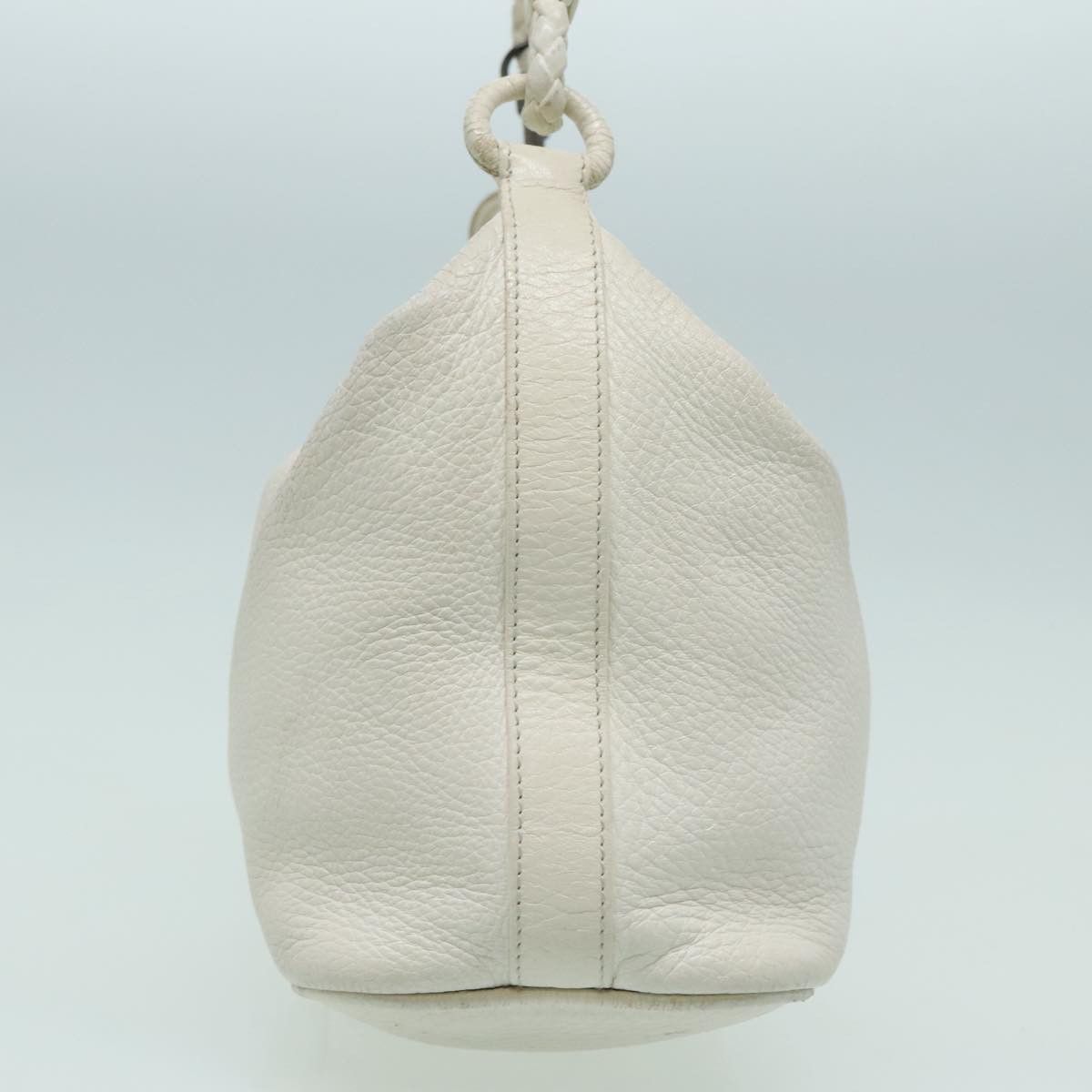 Bottega Veneta White Leather Handbag (Pre-Owned) Size ONE SIZE - 3 Thumbnail