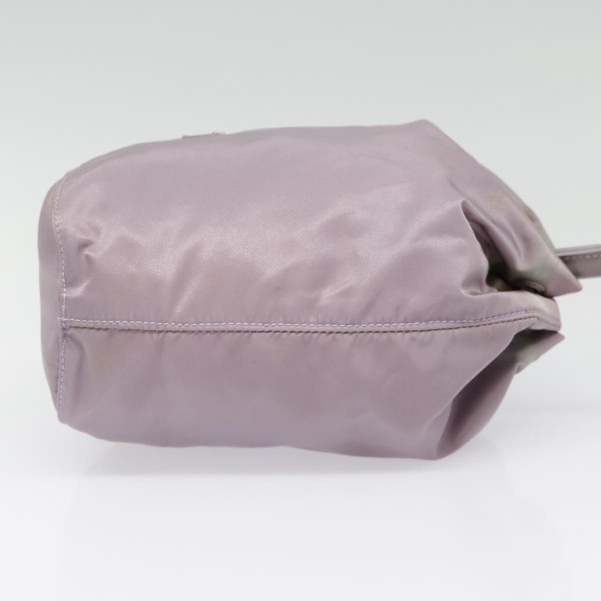 Prada Triangle Logo Purple Synthetic Clutch Bag (Pre-Owned) Size ONE SIZE - 4 Thumbnail