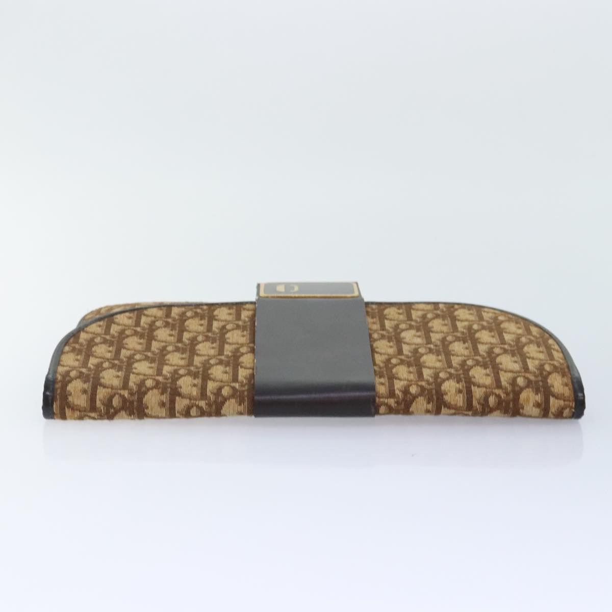 Dior Trotter Brown Canvas Clutch Bag (Pre-Owned) Size ONE SIZE - 5 Thumbnail