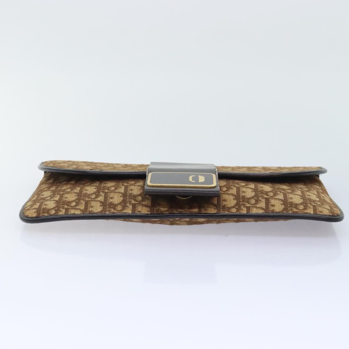 Dior Trotter Brown Canvas Clutch Bag (Pre-Owned) Size ONE SIZE - 6 Thumbnail