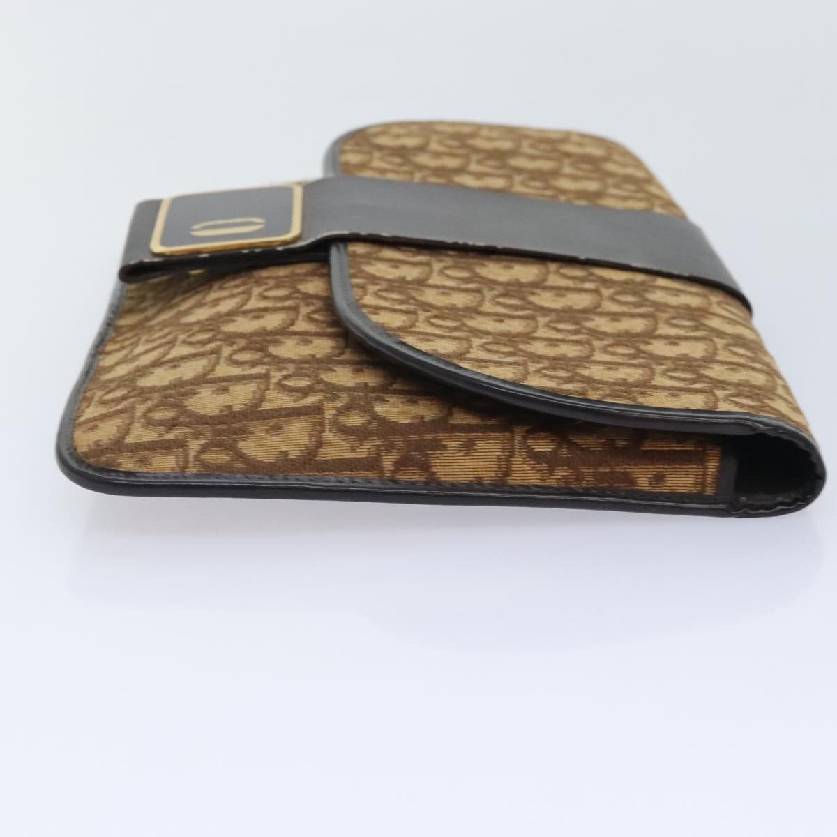 Dior Trotter Brown Canvas Clutch Bag (Pre-Owned) Size ONE SIZE - 4 Thumbnail