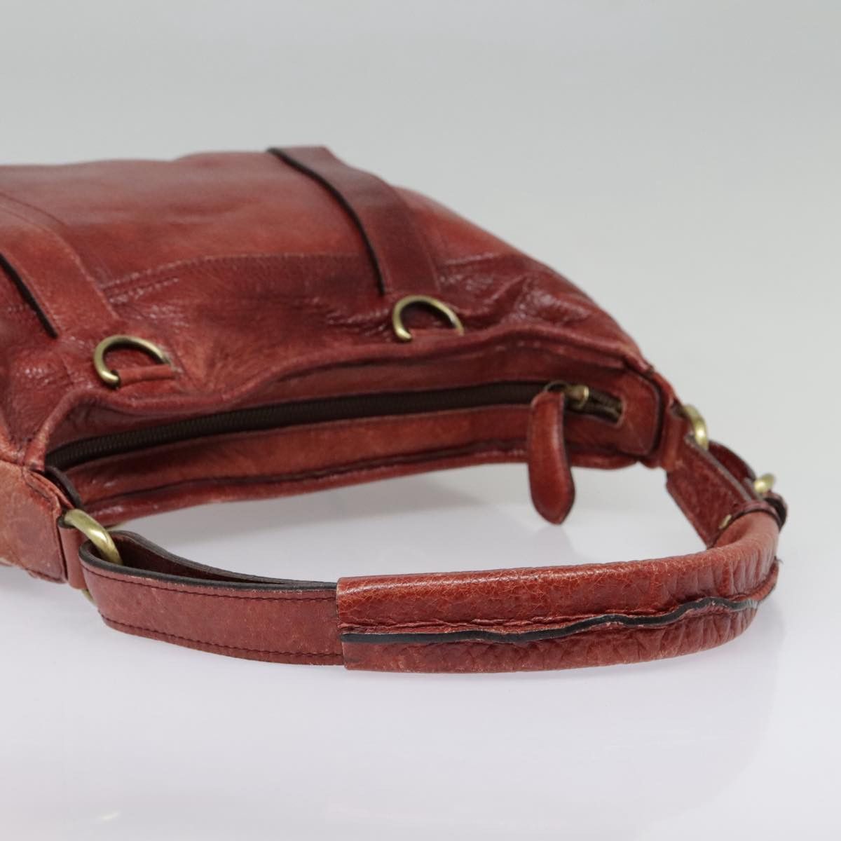 Burberry Red Leather Shoulder Bag (Pre-Owned) Size ONE SIZE - 5 Thumbnail